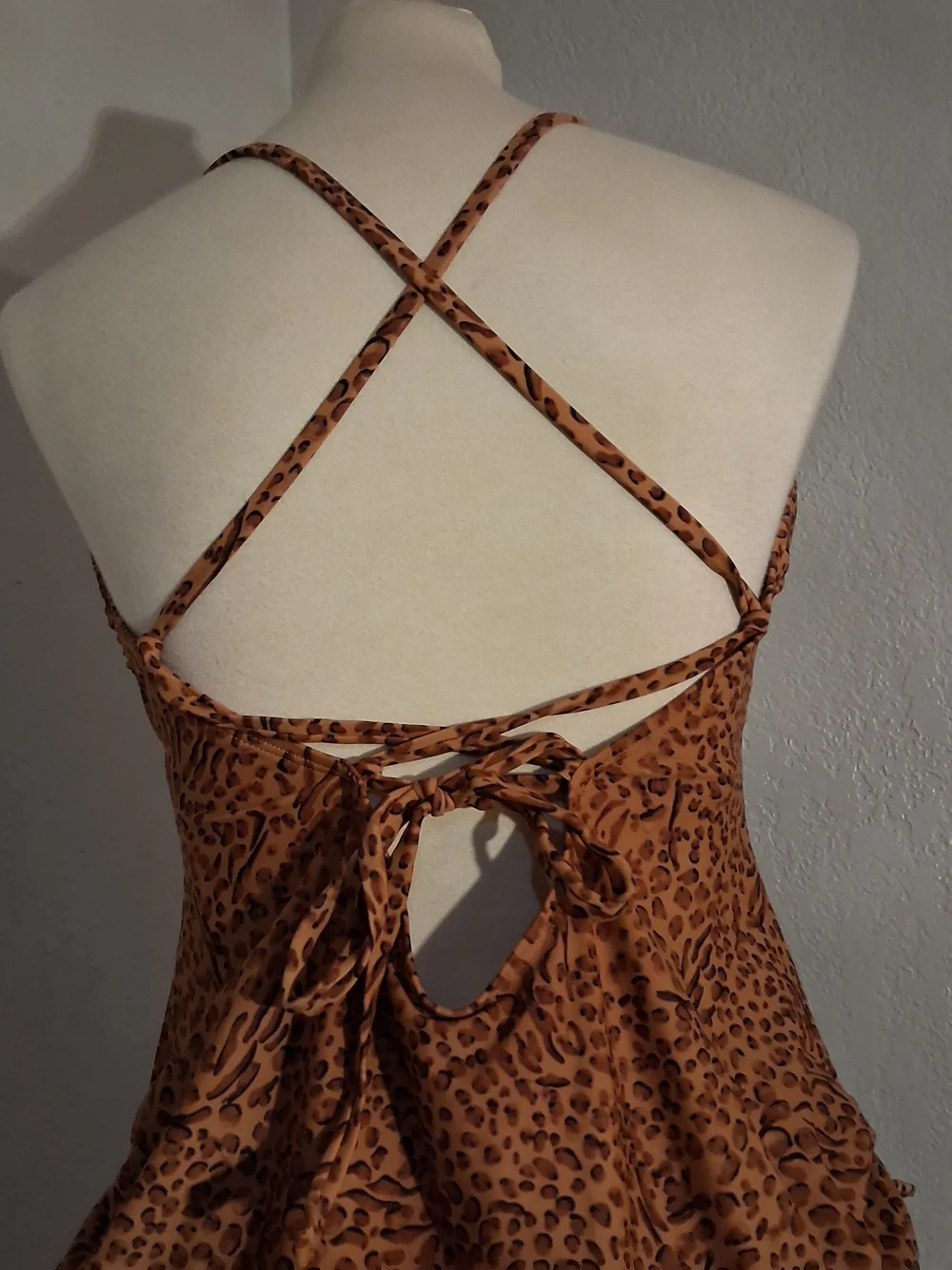 Shade & Shore Brown Leopard One-Piece Swimsuit